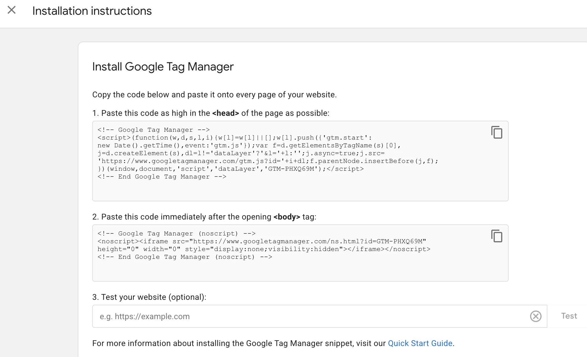 Install Google Tag Manager on WordPress