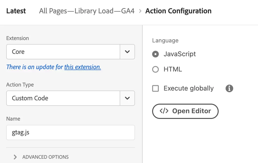 Implementing Google Analytics 4 with Adobe Launch