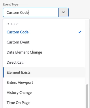 Adobe Launch:Various Rule Event Types and Condition Types Adobe Launch:Various Rule Event Types and Condition Types