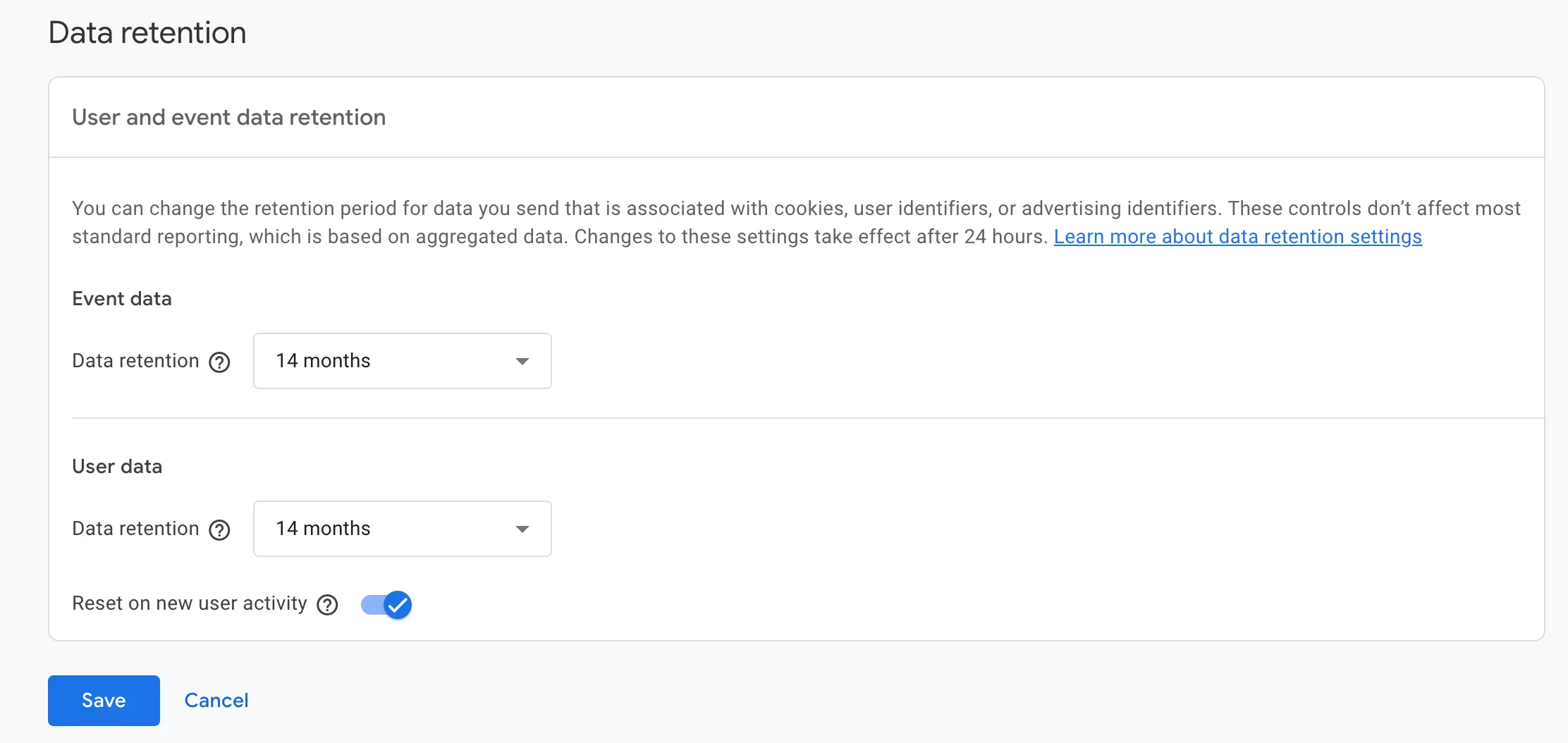 GA4 Explore Cannot Select Data Older than 14 Months